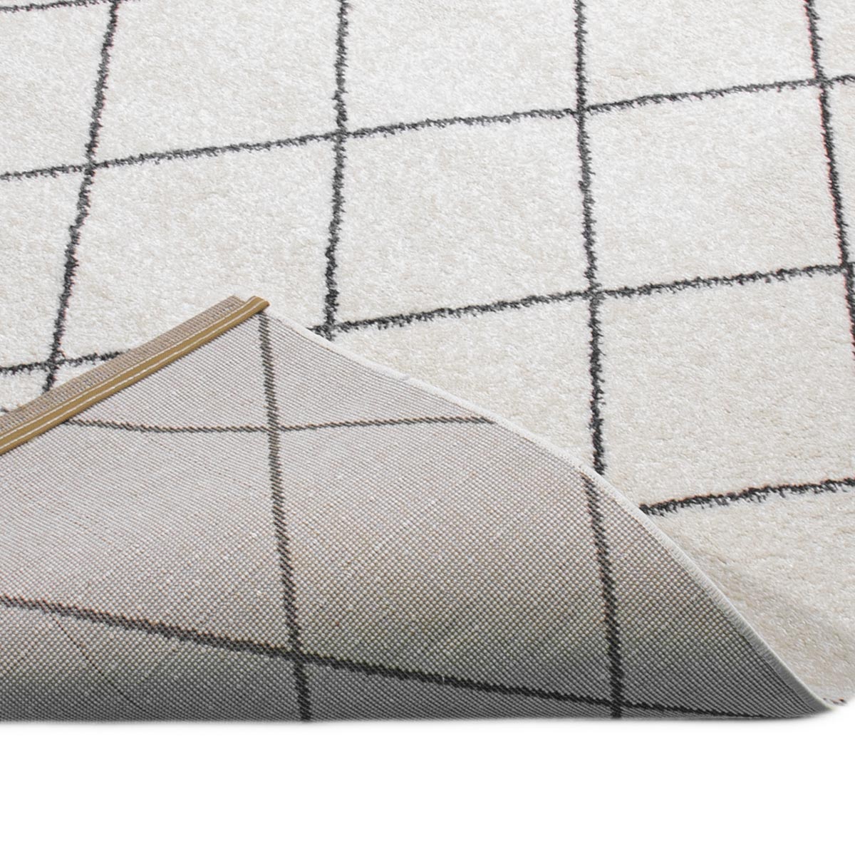 שטיח מרקש 19 קרם/שחור | השטיח האדום