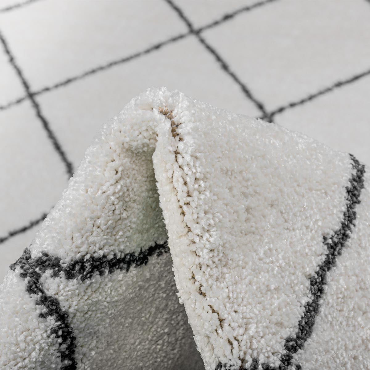 שטיח מרקש 19 קרם/שחור | השטיח האדום