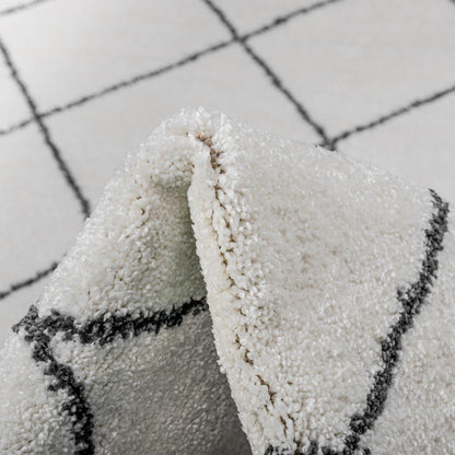 שטיח מרקש 19 קרם/שחור | השטיח האדום