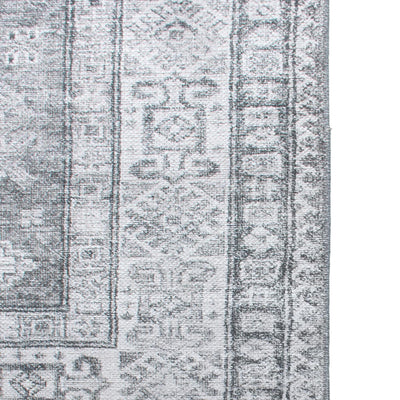 שטיח קשמיר 01 אפור עם פרנזים | השטיח האדום