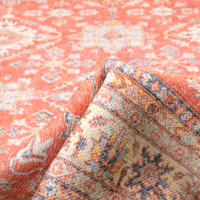 שטיח קשמיר 11 אדום/בז' עגול | השטיח האדום