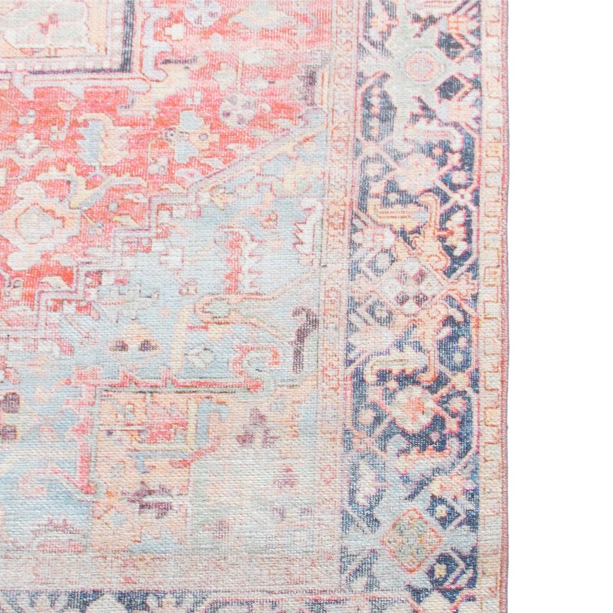 שטיח קשמיר 07 צבעוני עם פרנזים | השטיח האדום