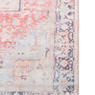 שטיח קשמיר 07 צבעוני עם פרנזים | השטיח האדום