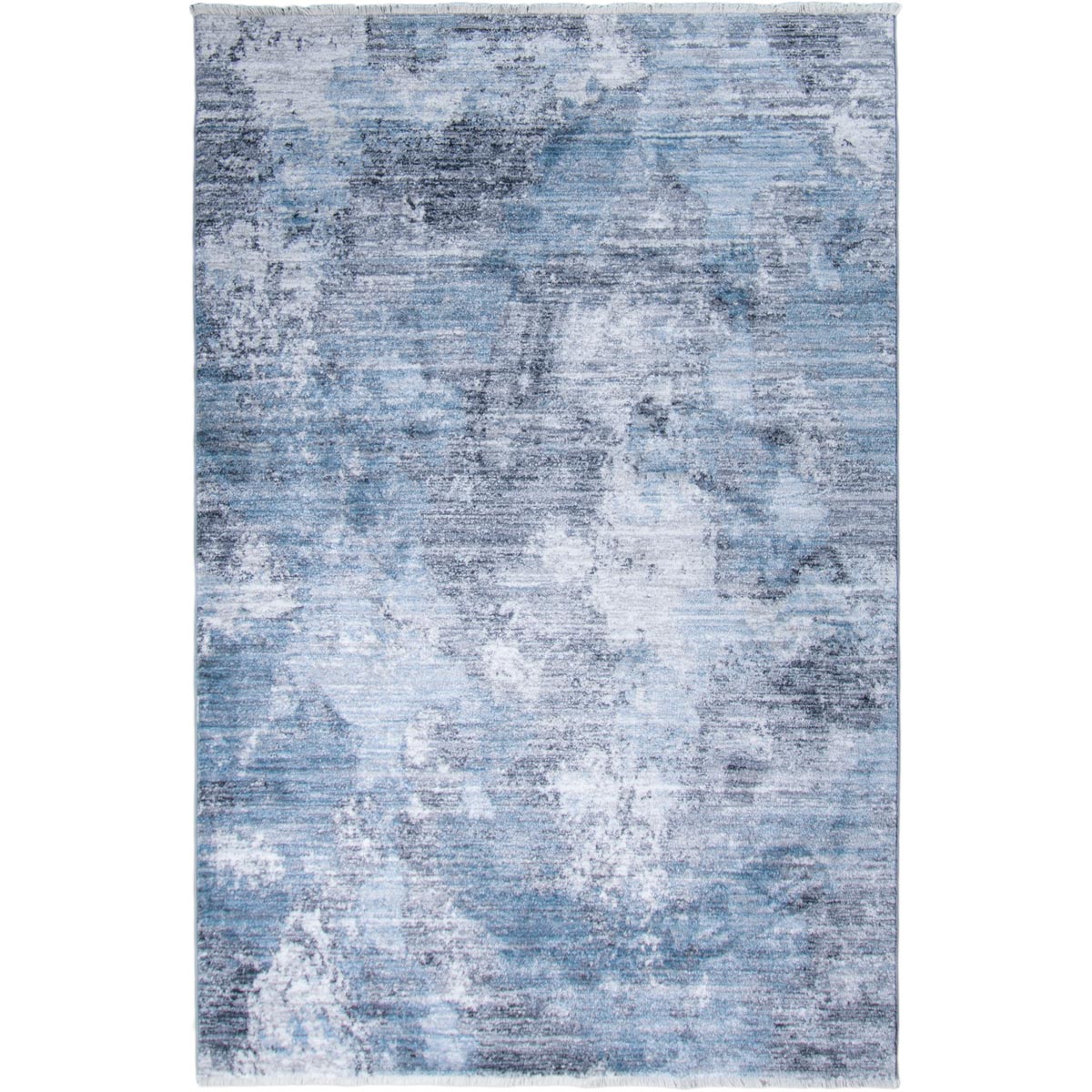 שטיח איסטנבול 06 כחול כהה/אפור כהה עם פרנזים | השטיח האדום