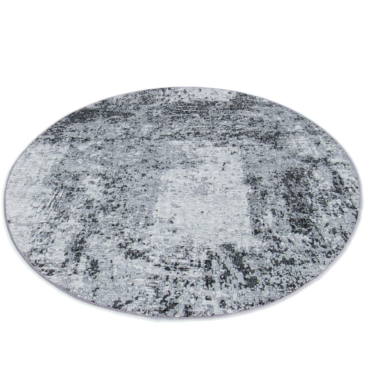 שטיח מרסיי 30 שחור עגול | השטיח האדום