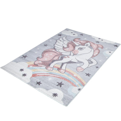 שטיח פאלמה 09 אפור/קרם/ורוד | השטיח האדום