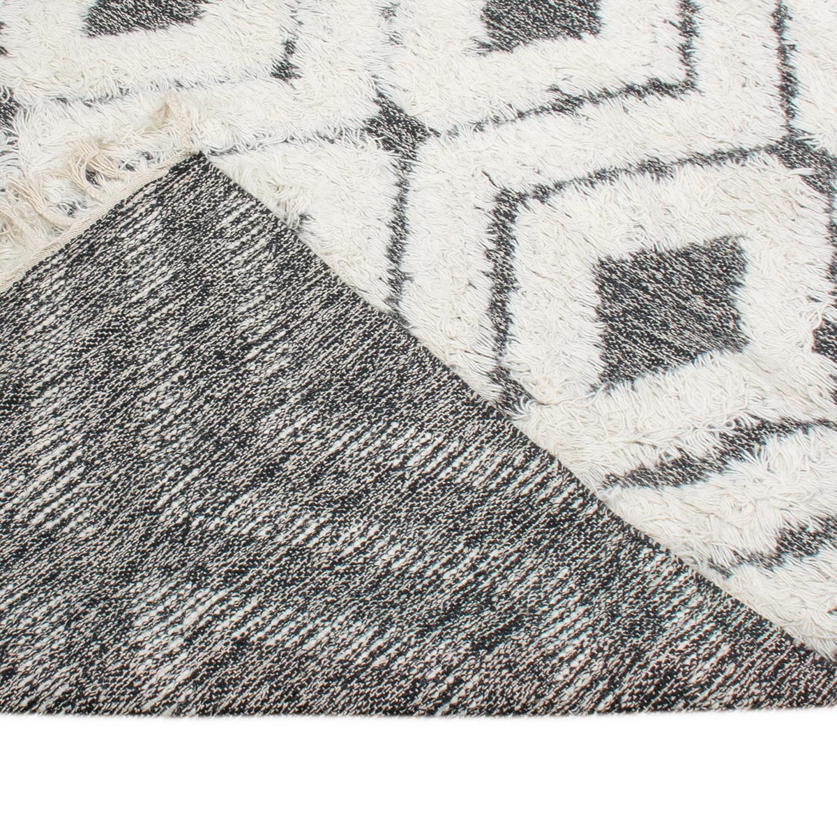 שטיח קילים סקנדינבי 07 אפור עם פרנזים | השטיח האדום