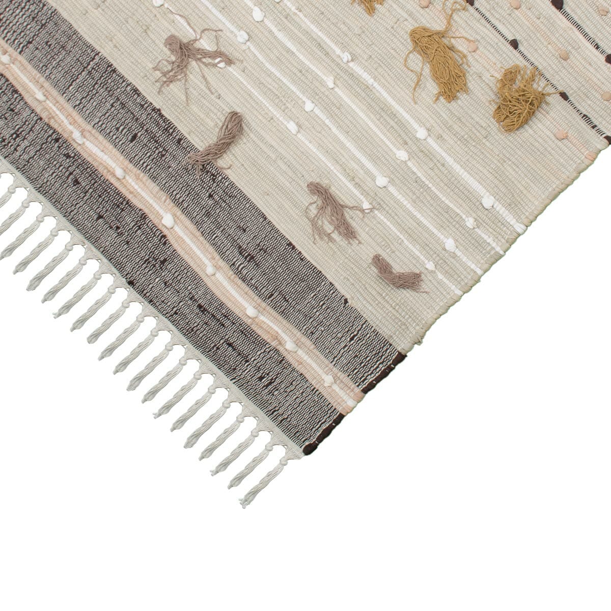 שטיח קילים נורדי 06 צבעוני עם פרנזים | השטיח האדום