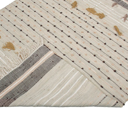 שטיח קילים נורדי 06 צבעוני עם פרנזים | השטיח האדום