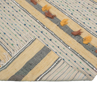 שטיח קילים נורדי 05 צבעוני עם פרנזים | השטיח האדום