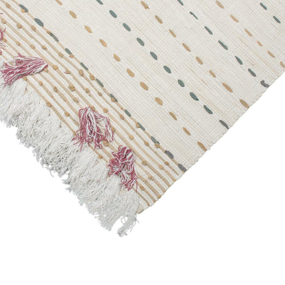 שטיח קילים נורדי 01 צבעוני עם פרנזים | השטיח האדום