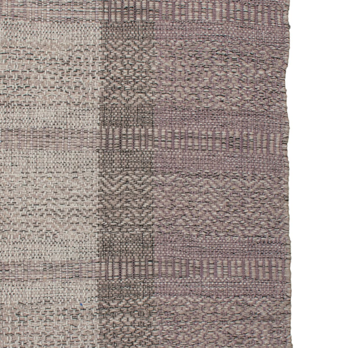 שטיח גפן כותנה 05 סגול/אפור עם פרנזים | השטיח האדום