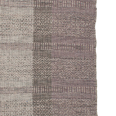 שטיח גפן כותנה 05 סגול/אפור עם פרנזים | השטיח האדום