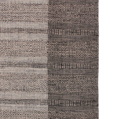 שטיח גפן כותנה 05 אפור כהה/אפור ראנר עם פרנזים | השטיח האדום