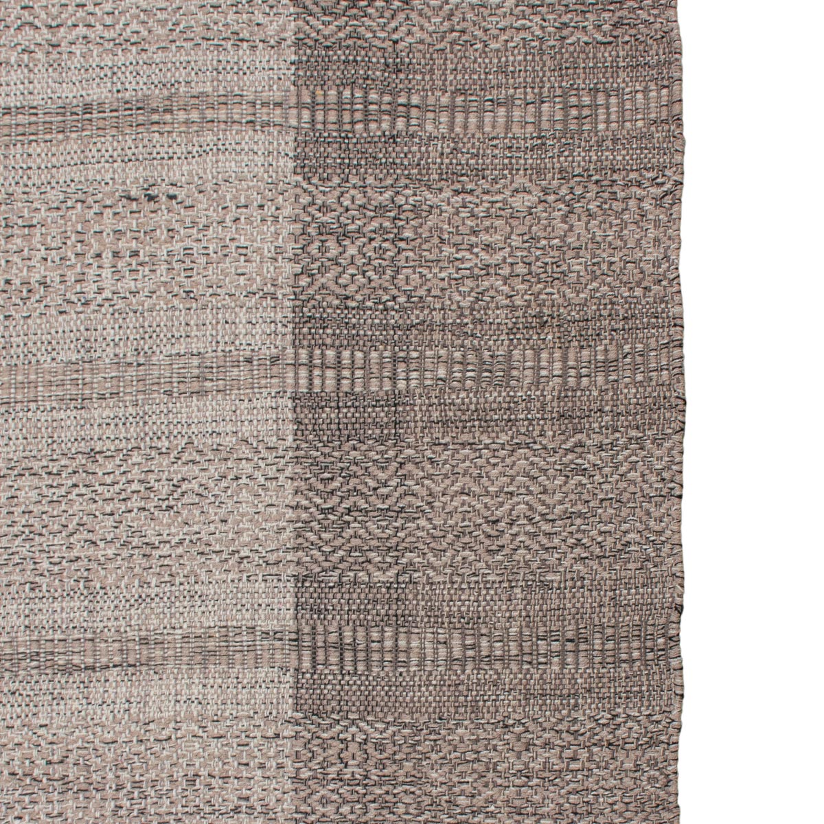 שטיח גפן כותנה 05 בז'/אפור ראנר עם פרנזים | השטיח האדום