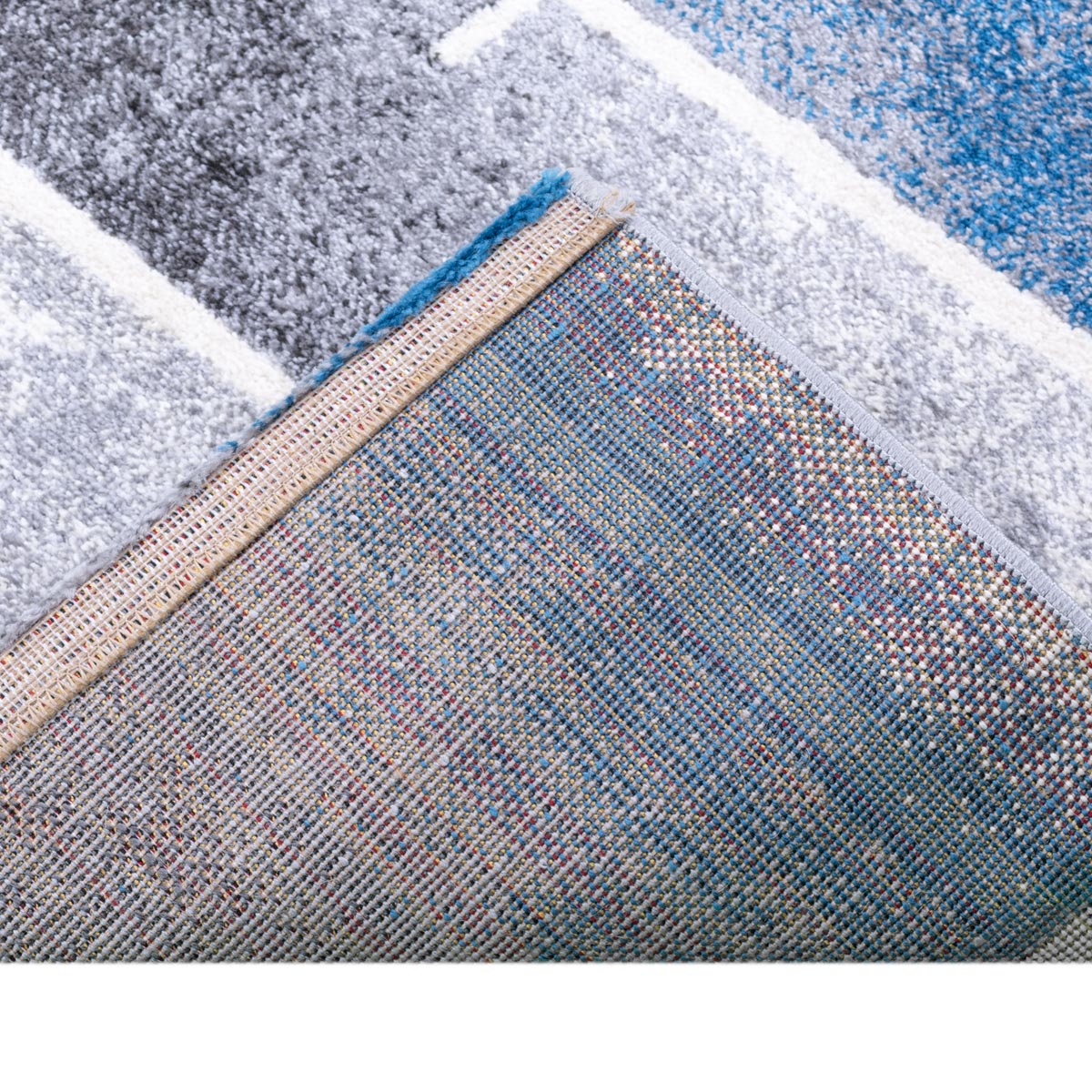 שטיח סלוניקי 12 אפור/קרם/כחול | השטיח האדום