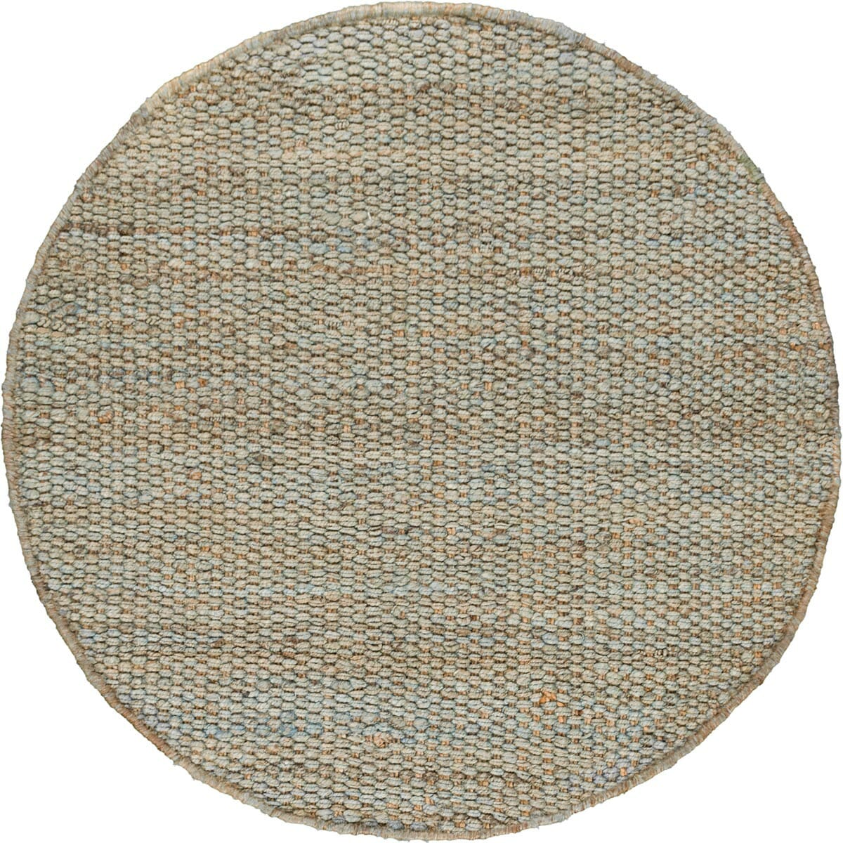 שטיח תמר אריגה גסה 06 מנטה/בז' עגול | השטיח האדום