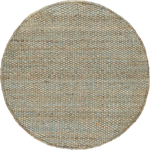 שטיח תמר אריגה גסה 06 מנטה/בז' עגול TAMAR