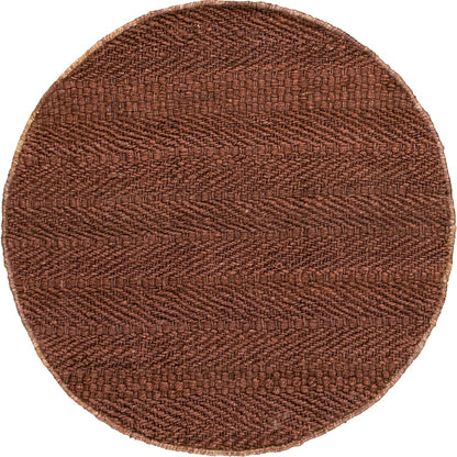 שטיח תמר אריגה גסה 07 אדום עגול | השטיח האדום