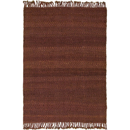 שטיח תמר אריגה גסה 07 אדום עם פרנזים | השטיח האדום