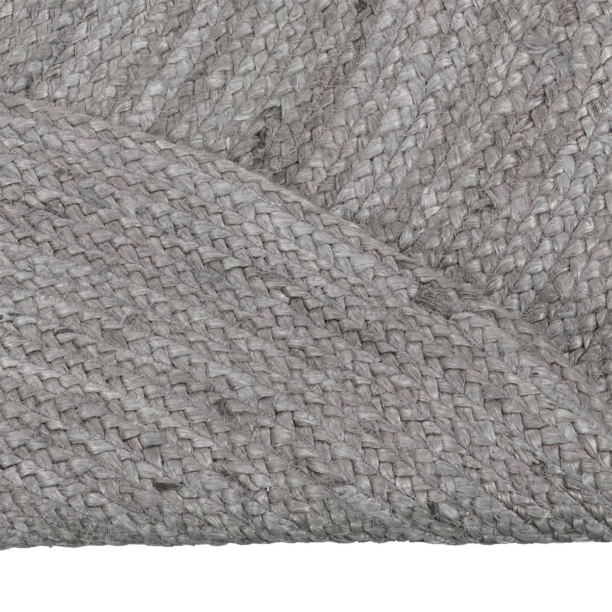 שטיח תמר אריגה שטוחה 01 אפור כהה עגול | השטיח האדום