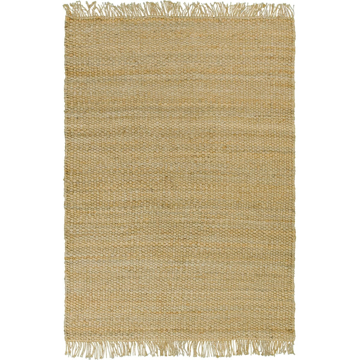 שטיח תמר אריגה גסה 06 בז' עם פרנזים | השטיח האדום