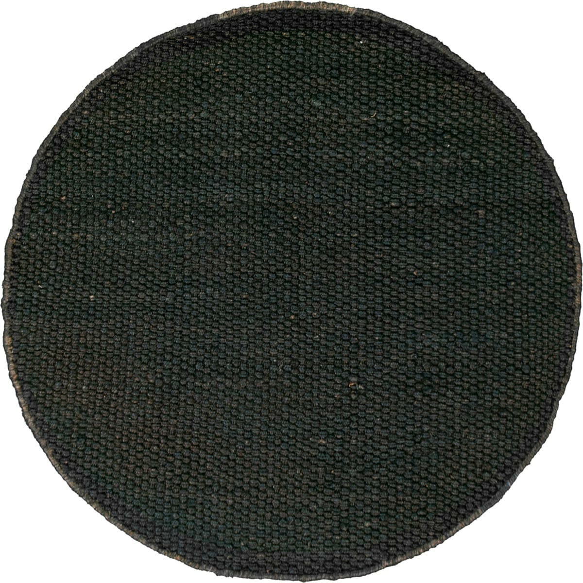 שטיח תמר אריגה גסה 09 שחור עגול | השטיח האדום
