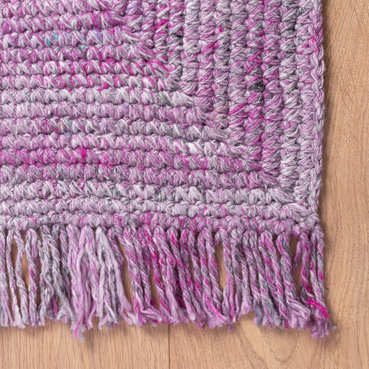 שטיח גרינלנד 09 סגול עם פרנזים | השטיח האדום