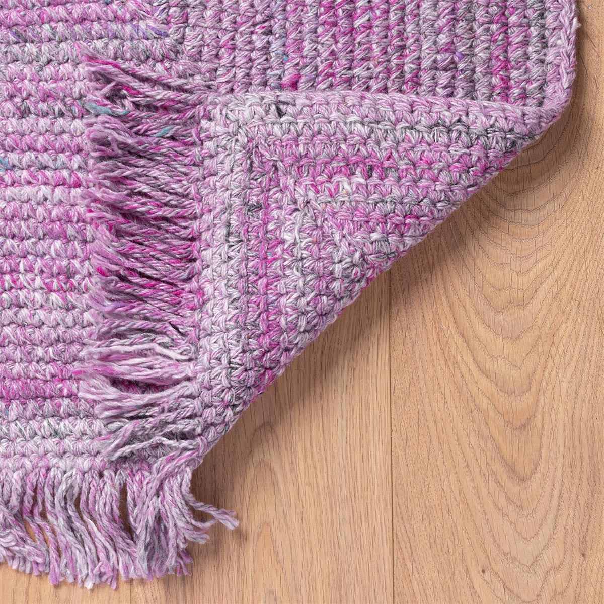 שטיח גרינלנד 09 סגול עם פרנזים | השטיח האדום