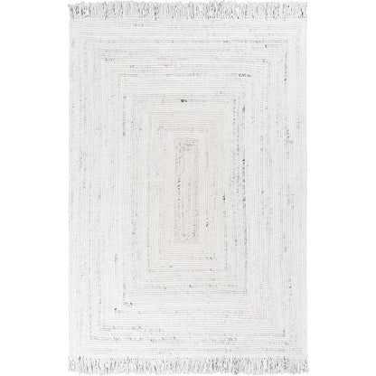 שטיח גרינלנד 09 לבן עם פרנזים | השטיח האדום