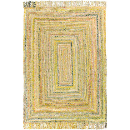 שטיח גרינלנד 09 צהוב עם פרנזים | השטיח האדום