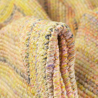 שטיח גרינלנד 09 צהוב עם פרנזים | השטיח האדום