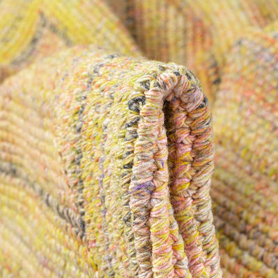 שטיח גרינלנד 09 צהוב עם פרנזים | השטיח האדום
