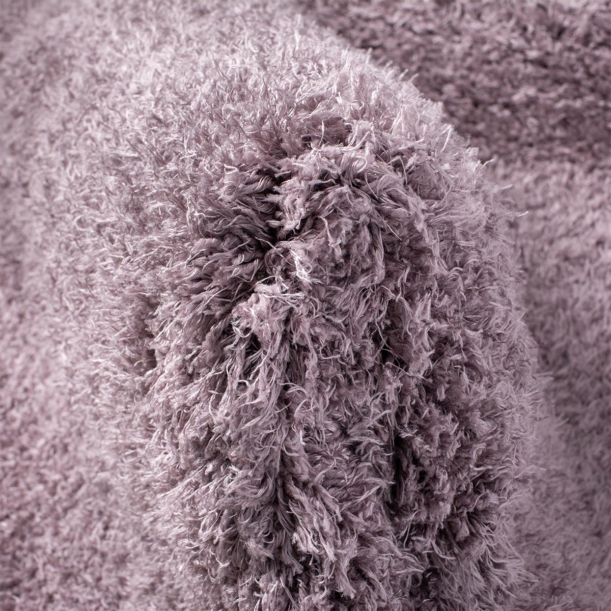 שטיח שאגי קטיפה 01 סגול עגול | השטיח האדום