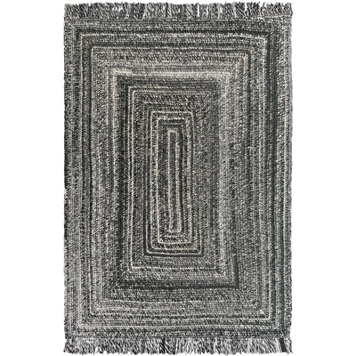 שטיח גרינלנד 09 אפור כהה/אפור בהיר עם פרנזים | השטיח האדום