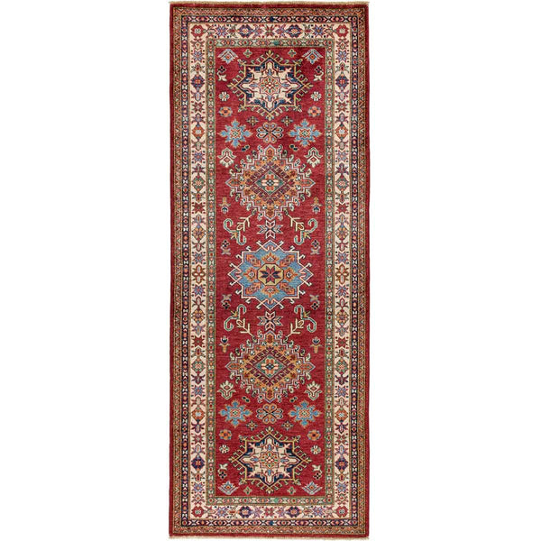 שטיח סופר קזאק 00 אדום/בז' ראנר 200*78 KAZAK