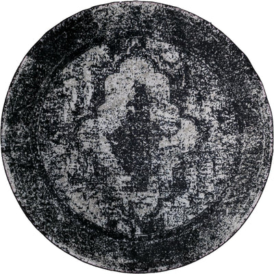 שטיח טוקיו 05 שחור/אפור עגול | השטיח האדום