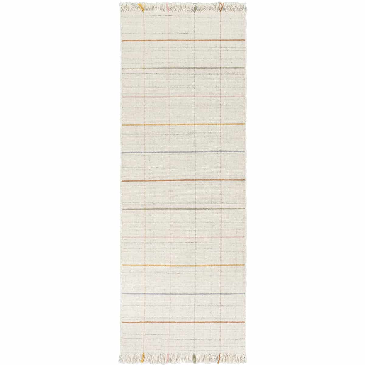 שטיח יעל 05 צבעוני ראנר עם פרנזים | השטיח האדום