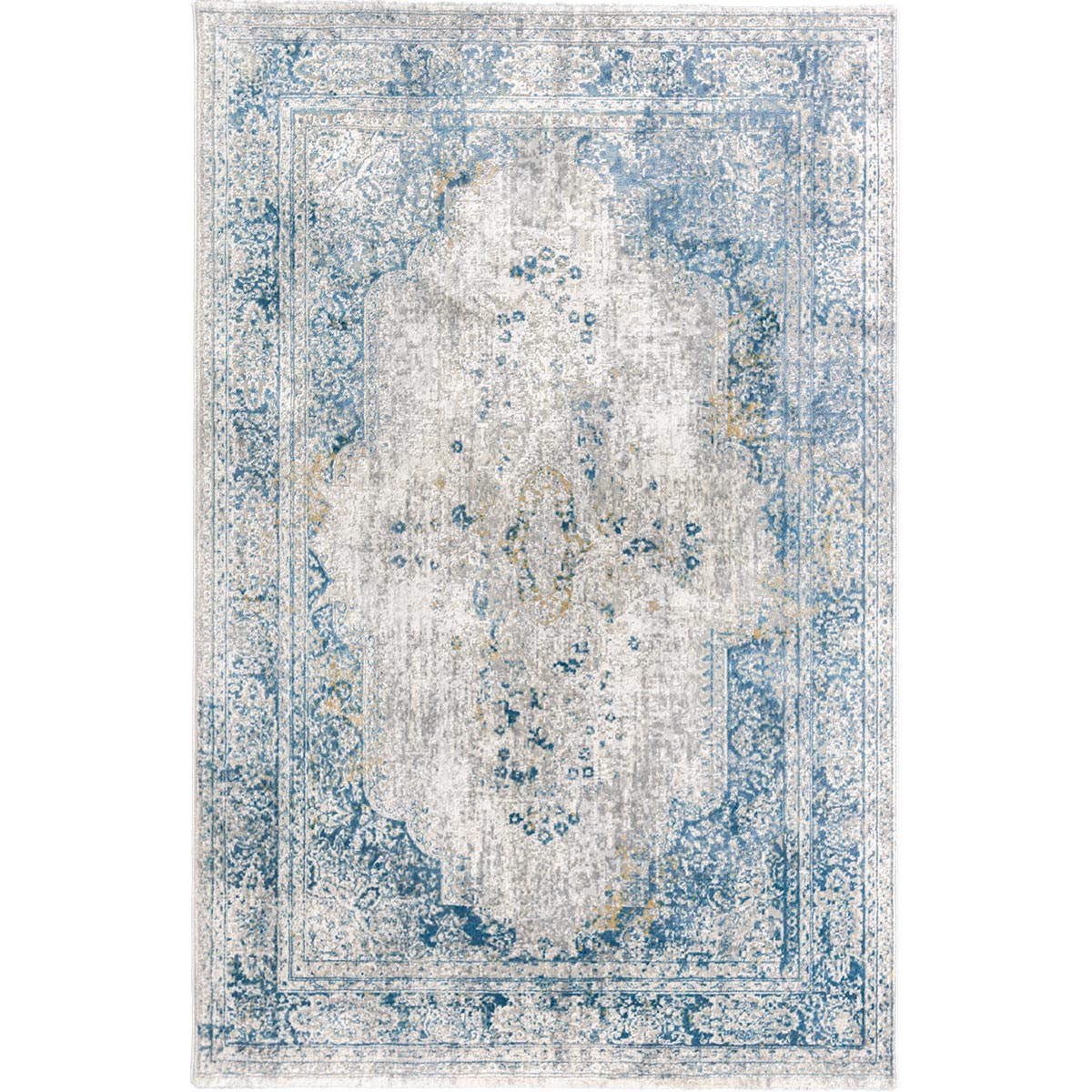 שטיח מילאנו 52 אפור/כחול/צהוב | השטיח האדום