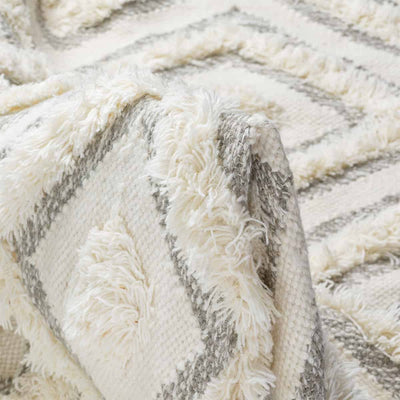 שטיח קילים סקנדינבי 30 אפור/לבן | השטיח האדום
