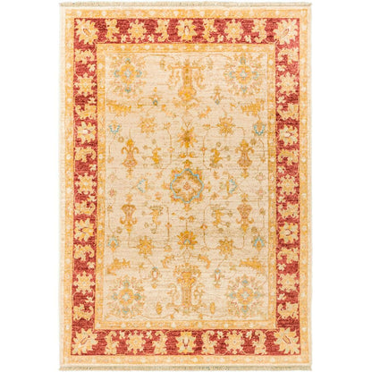 סופר זיגלר 00 קרם/אדום 123x177 | השטיח האדום