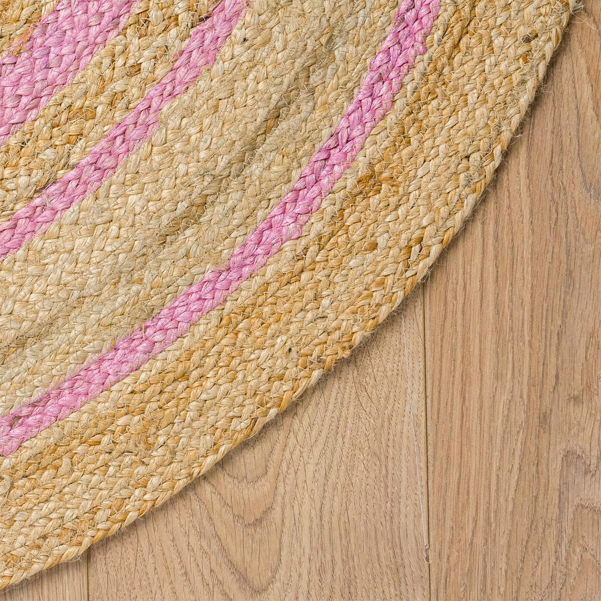 שטיח תמר מעצבים 12 בז'/ורוד עגול | השטיח האדום