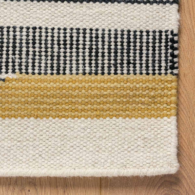  שטיח קילים סקנדינבי 20 שחור/צהוב/אפור ראנר | השטיח האדום 