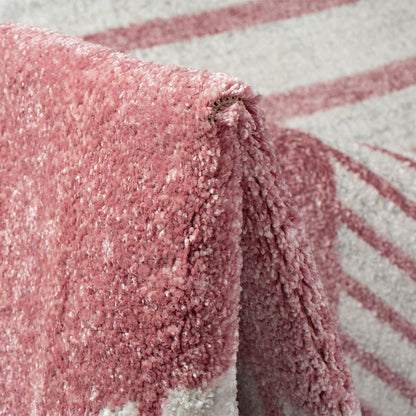 שטיח סלוניקי 14 ורוד עגול | השטיח האדום