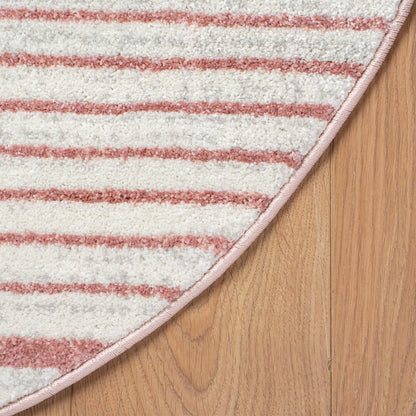 שטיח סלוניקי 14 ורוד עגול | השטיח האדום