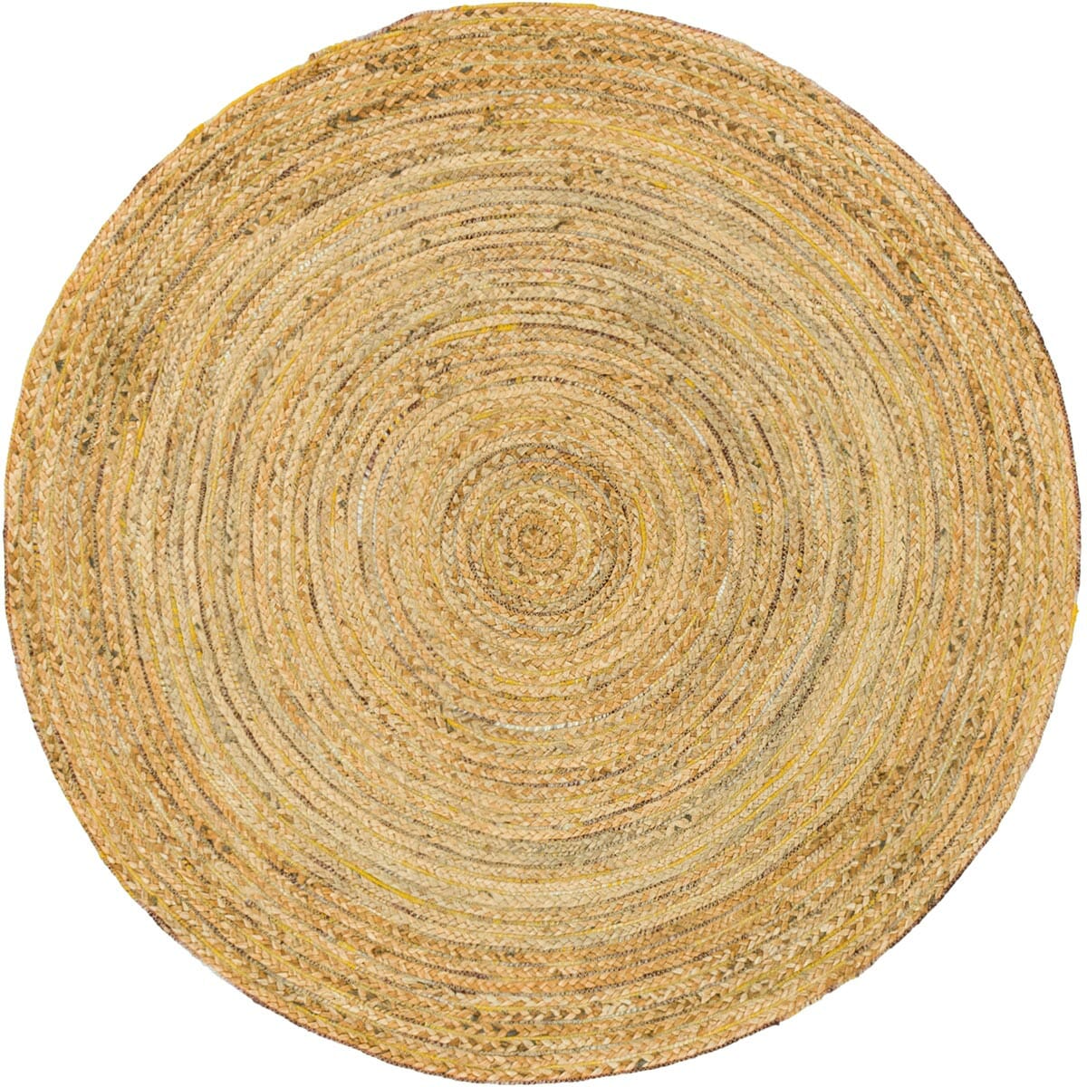 שטיח תמר אריגה שטוחה 08 בז'/צבעוני עגול | השטיח האדום