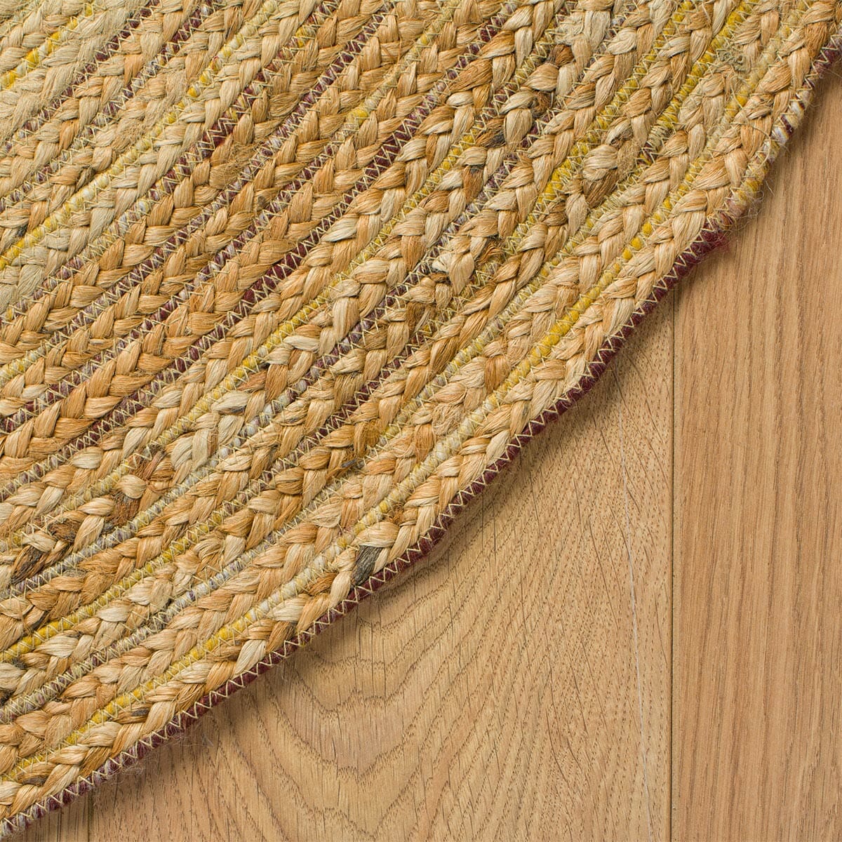 שטיח תמר אריגה שטוחה 08 בז'/צבעוני עגול | השטיח האדום