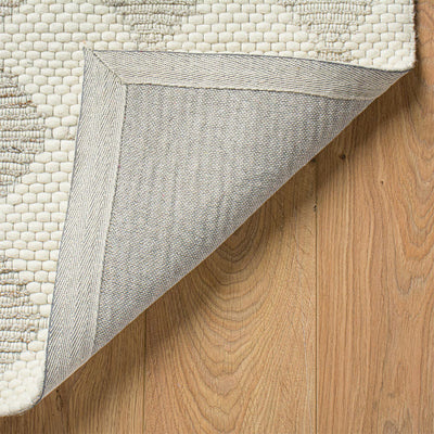 שטיח חבל מרוקאי 02 לבן/בז' | השטיח האדום