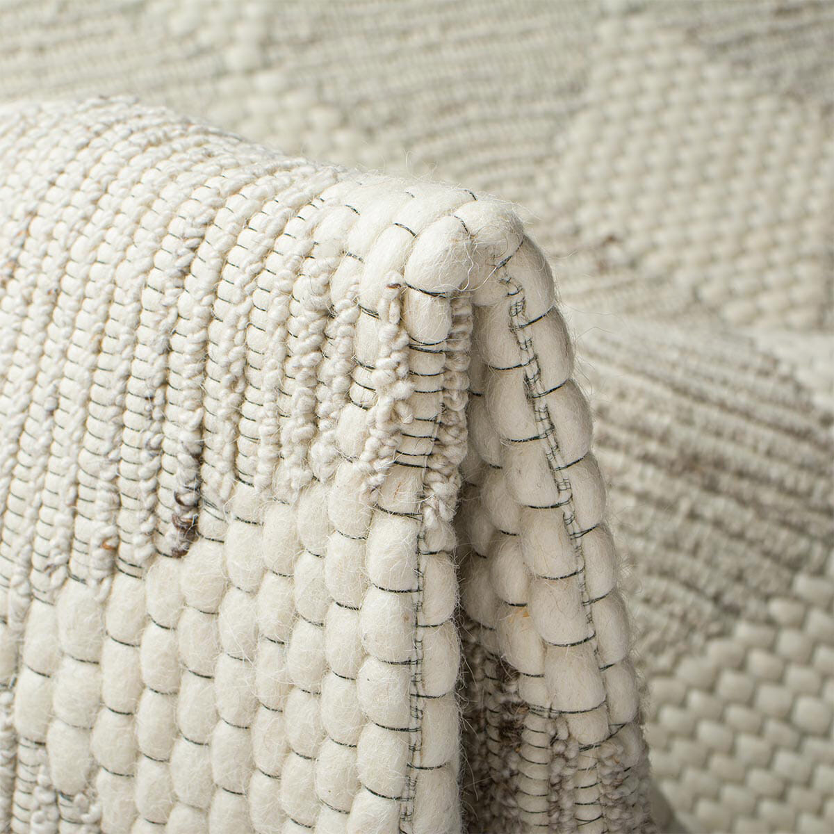 שטיח חבל מרוקאי 02 לבן עגול | השטיח האדום