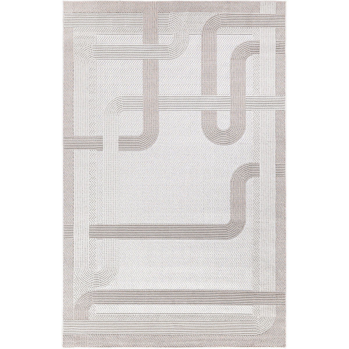שטיח הלסינקי 01 בז'/אפור | השטיח האדום